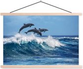 Sweet Living Poster - Dolfijnen - 90 X 150 Cm - Multicolor