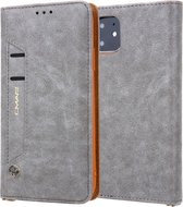 Voor iPhone 11 CMai2 Kaka-serie Litchi Texture Horizontale flip lederen tas met houder en kaartsleuven (grijs)
