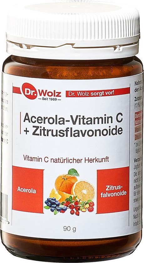 Dr. Wolz Vitamine C Poeder | Moeite met slikken ? Gebruik poeder op | bol.com
