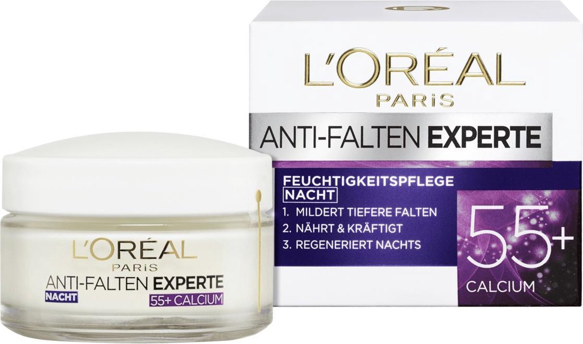 L'Oréal Paris Age Expert 55+ Anti Rimpel Nachtcrème - 50ml - Verstevigend
