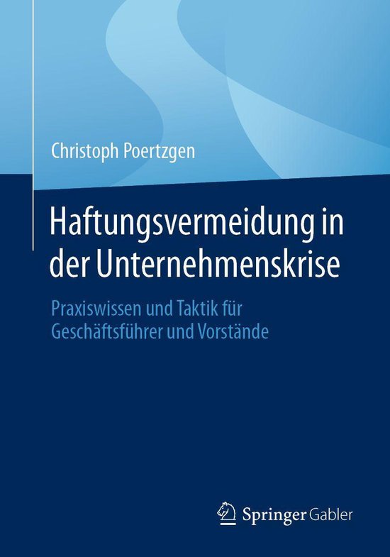 Business and Economics (German Language) - Haftungsvermeidun ... - cover