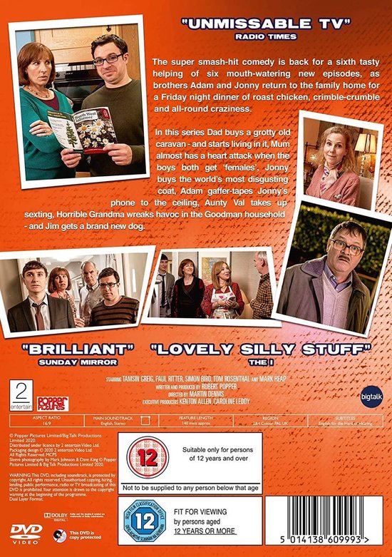 Friday Night Dinner Series 6 [DVD] [2020] (Dvd) Dvd's