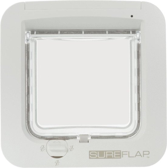 SureFlap Microchip Basismodel - Kattenluik - M - Wit - 14 x 12 cm