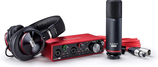 Focusrite Scarlett 3nd Gen 2i2 Studio Kit - USB audio interface 2i2,  microfoon en... | bol.com