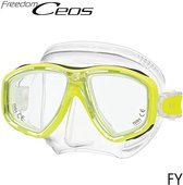 TUSA Snorkelmasker Duikbril Ceos - M-212-FY - transparant/geel