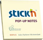 Stick'n Z-notes 76x76mm, pastel geel, 100 sticky notes navullingen
