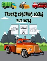 Trucks Coloring Books For Boys