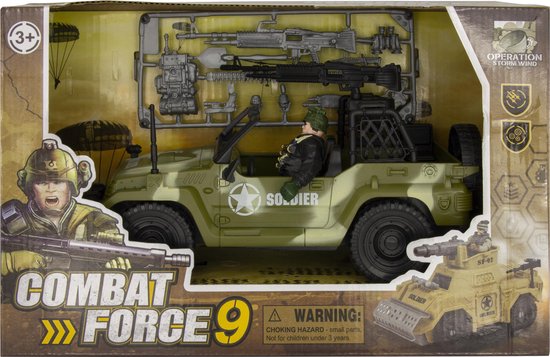 Rechtzetten Voorbijganger krater Combat Force - Leger Speelgoed - Army - Soldaatjes – Militair - Speelgoed -  Jeep -... | bol.com