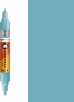 Molotow ONE4ALL - Laguneblauw Acrylic Twin 1,5 – 4 mm Marker