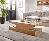 Salontafel Tarik acacia natuur 121x65x38 cm legplank