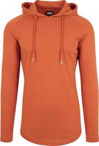 Urban Classics - Long Shaped Terry Hoodie/trui - M - Oranje