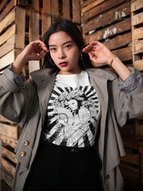 Geisha Japanese Graphic woman Shirt | Tattoo style | Urban weeb | Cool | Japan Merchandise | Unisex Maat XL