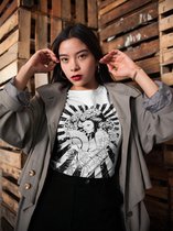 Geisha Japanese Graphic woman Shirt | Tattoo style | Urban weeb | Cool | Japan Merchandise | Unisex Maat L