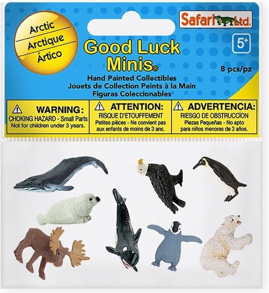Safari Mini-figuren Good Luck Noordpool Rubber 2 Cm 8-delig | bol.com