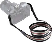 PULUZ Stripe Style Series schouderriem camerariem voor SLR / DSLR-camera's (zwart)