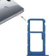 SIM-kaartvak + SIM-kaartvak / Micro SD-kaart voor Huawei Honor 9 Lite (blauw)