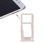 SIM-kaartvak + SIM-kaartvak / Micro SD-kaartvak voor OPPO R9sk (goud)