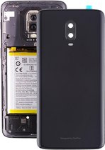 Originele batterij achterkant met cameralens voor OnePlus 6T (gitzwart)