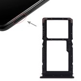 SIM-kaarthouder + SIM-kaarthouder / Micro SD-kaarthouder voor Geschikt voor Xiaomi Redmi Note 7 / Redmi Note 7 Pro (zwart)