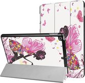 For iPad 9.7 inch 2017 Cross structuur Painting Butterfly Fairy patroon horizontaal Flip lederen hoesje met Three-folding houder