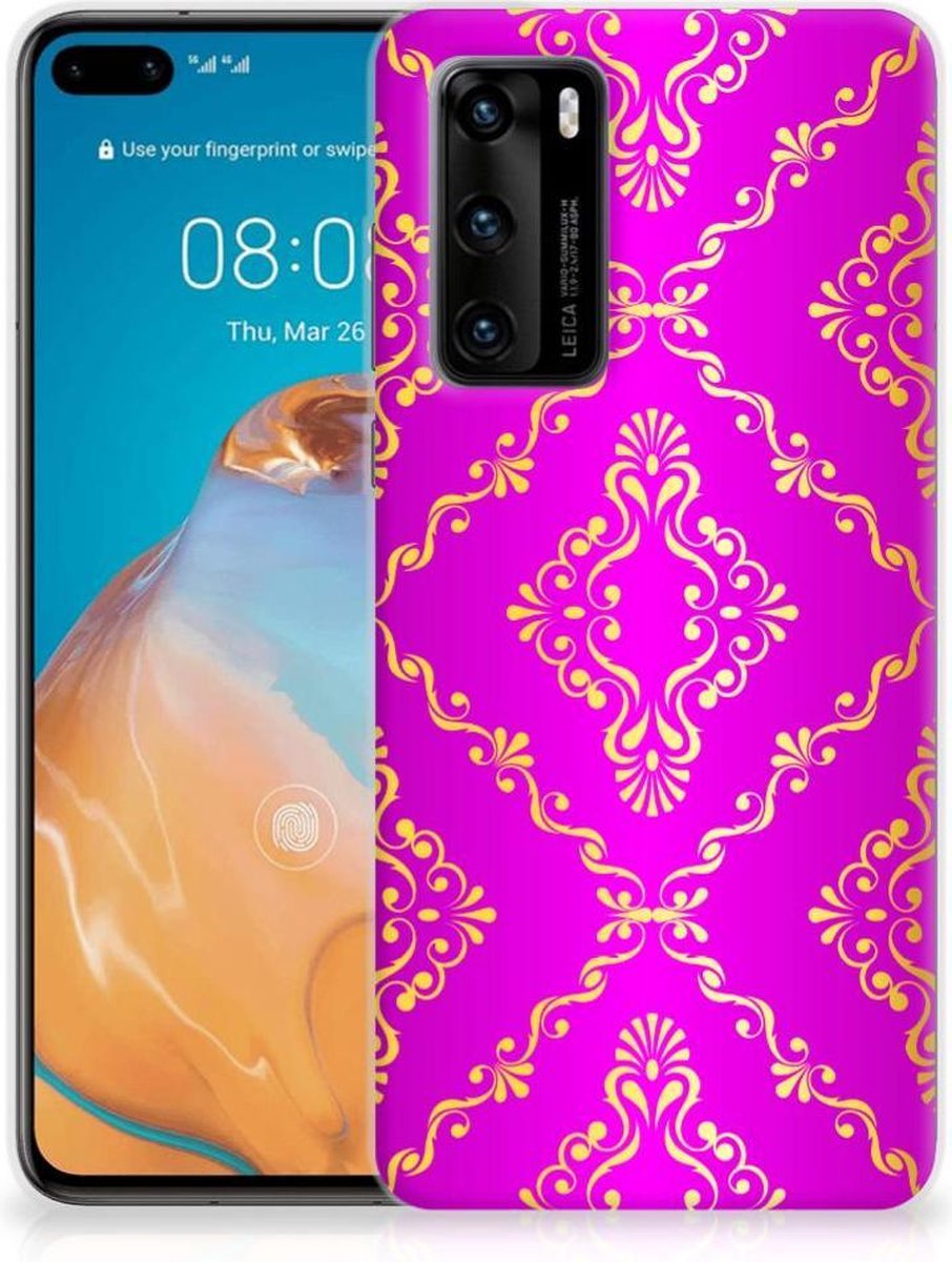 Siliconen Hoesje Huawei P40 Barok Roze