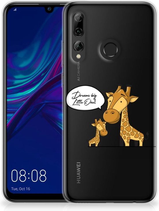 Trendy Telefoonhoesjes Huawei P Smart Plus (2019) Smartphone Hoesje  Doorzichtig Giraffe | bol.com