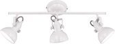 LED Plafondspot - Trion Gini - E14 Fitting - 3-lichts - Rond - Mat Wit - Aluminium - BES LED