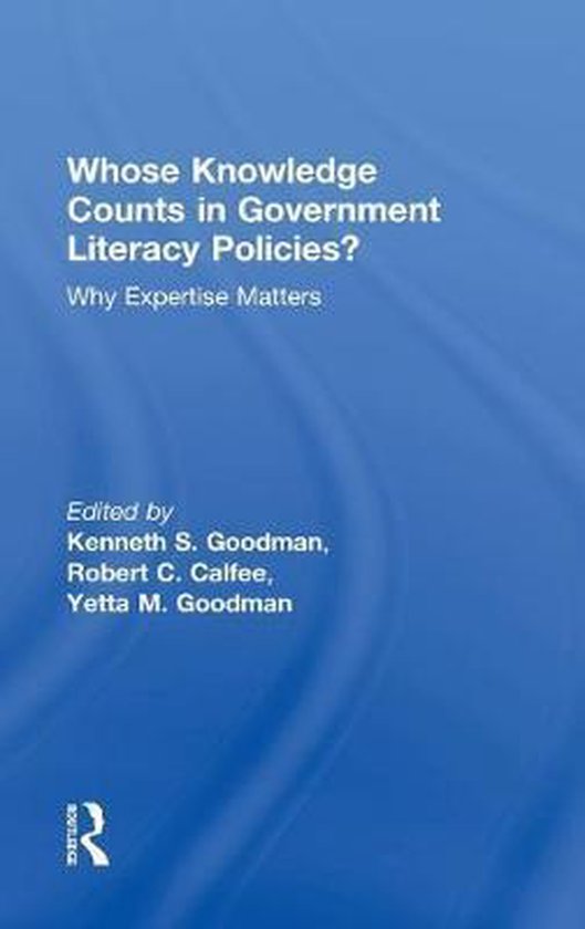 Whose Knowledge Counts in Government Literacy Policies? - cover