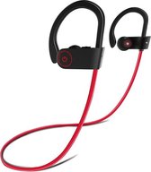 MANI Bluetooth Oordopjes Draadloos - In ear oortjes handig voor Hardlopen en Sport- Zwart/Rood