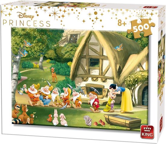 King Legpuzzel Disney Sneeuwwitje Meisjes Karton 500 Stukjes - Kerst Cadeau