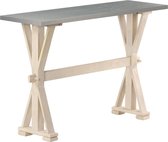 Wandtafel Massief hout - Bijzettafel - koffietafel (Incl LW3D Klok) l - coffee table woonkamertafel