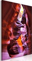 Schilderijen Op Canvas - Schilderij - Antelope Canyon (1 Part) Vertical 60x90 - Artgeist Schilderij