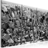 Schilderijen Op Canvas - Schilderij - Schitterend uitzicht over de daken van New York 60x40 - Artgeist Schilderij