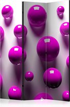 Kamerscherm - Scheidingswand - Vouwscherm - Purple Balls [Room Dividers] 135x172 - Artgeist Vouwscherm