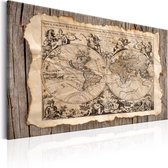Schilderijen Op Canvas - Schilderij - The Map of the Past 120x80 - Artgeist Schilderij