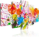 Schilderijen Op Canvas - Schilderij - Summer of Colours 200x100 - Artgeist Schilderij