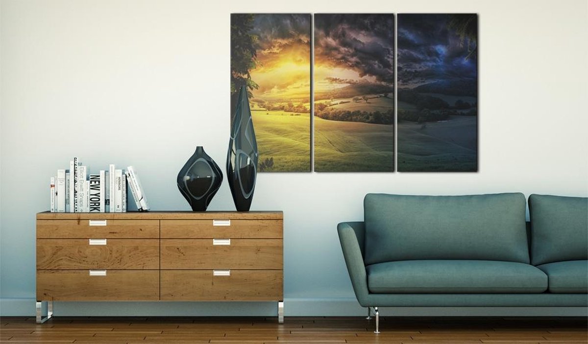 Schilderijen Op Canvas - Schilderij - Land van de rijzende zon 60x40