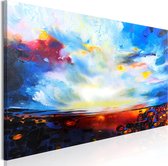 Schilderijen Op Canvas - Schilderij - Colourful Sky (1 Part) Narrow 120x40 - Artgeist Schilderij