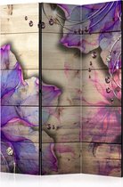Kamerscherm - Scheidingswand - Vouwscherm - Purple Memory [Room Dividers] 135x172 - Artgeist Vouwscherm