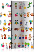 Kamerscherm - Scheidingswand - Vouwscherm - Cartoon Pets [Room Dividers] 135x172 - Artgeist Vouwscherm