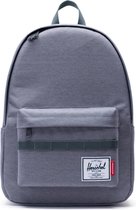 Herschel Classic XL - Mid Grey Crosshatch/Dark Shadow | Herschel Supply x Independent | 30 Liter | Skateboard rugzak | Grijs