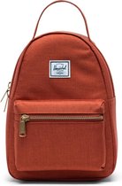 Herschel Nova Mini - Picante Crosshatch | Compacte Lichte Rugzak - 9L Opbergruimte - Tijdloos en Praktisch Design  voor Mannen en Vrouwen  - Roest