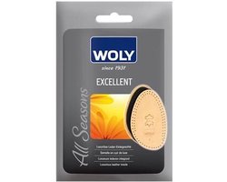 Woly Excellent - Halve lederen inlegzool met latexlaag - Maat 43/44