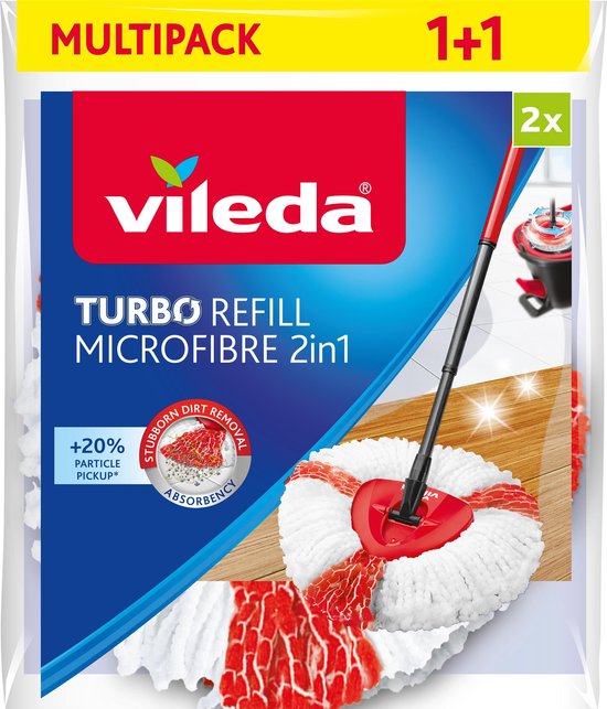 Vileda TURBO 2in1 - Vervanging - 2 stuks