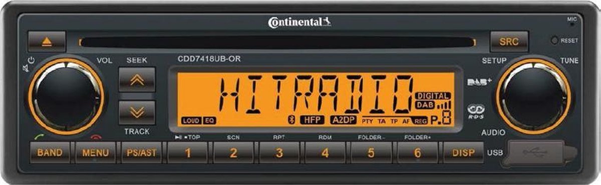 Continental CCD7418UB-OR Bluetooth/DAB/CD - Autoradio