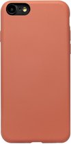 ADEL Premium Siliconen Back Cover Softcase Hoesje Geschikt voor iPhone SE (2022/ 2020)/ 8/ 7 - Oranje