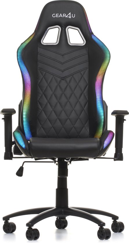Gear4U Illuminated gaming stoel - gamestoel - RGB zwart | bol.com