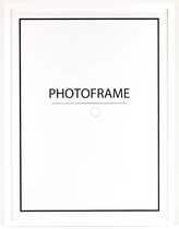 Fotolijst - Posterdeco - Premium Hout - Fotomaat 50x70 cm (B2) - Posterlijst - Fotolijstje - Wit