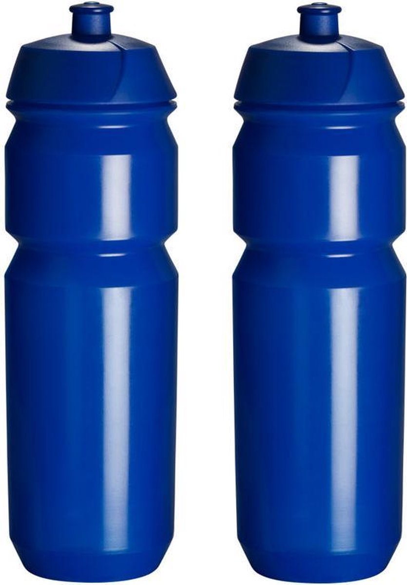 2 x Tacx Shiva Bidon - 750 ml - Donkerblauw - Drinkbus