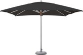 Tradewinds Aluzone Parasol (aluminium) - vierkant 3,5m X 3,5m - grote parasol - Zwart